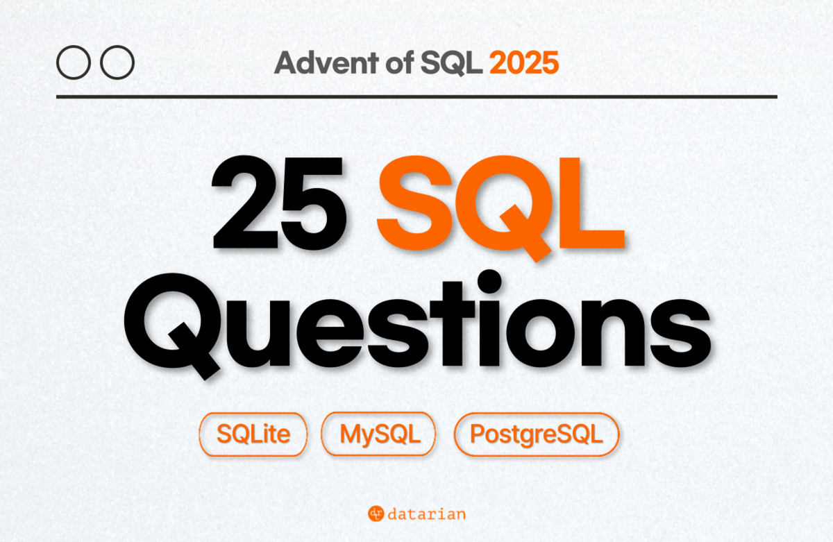 데이터 분석을 위한 SQL 문제풀이 (Advent of SQL 2025)