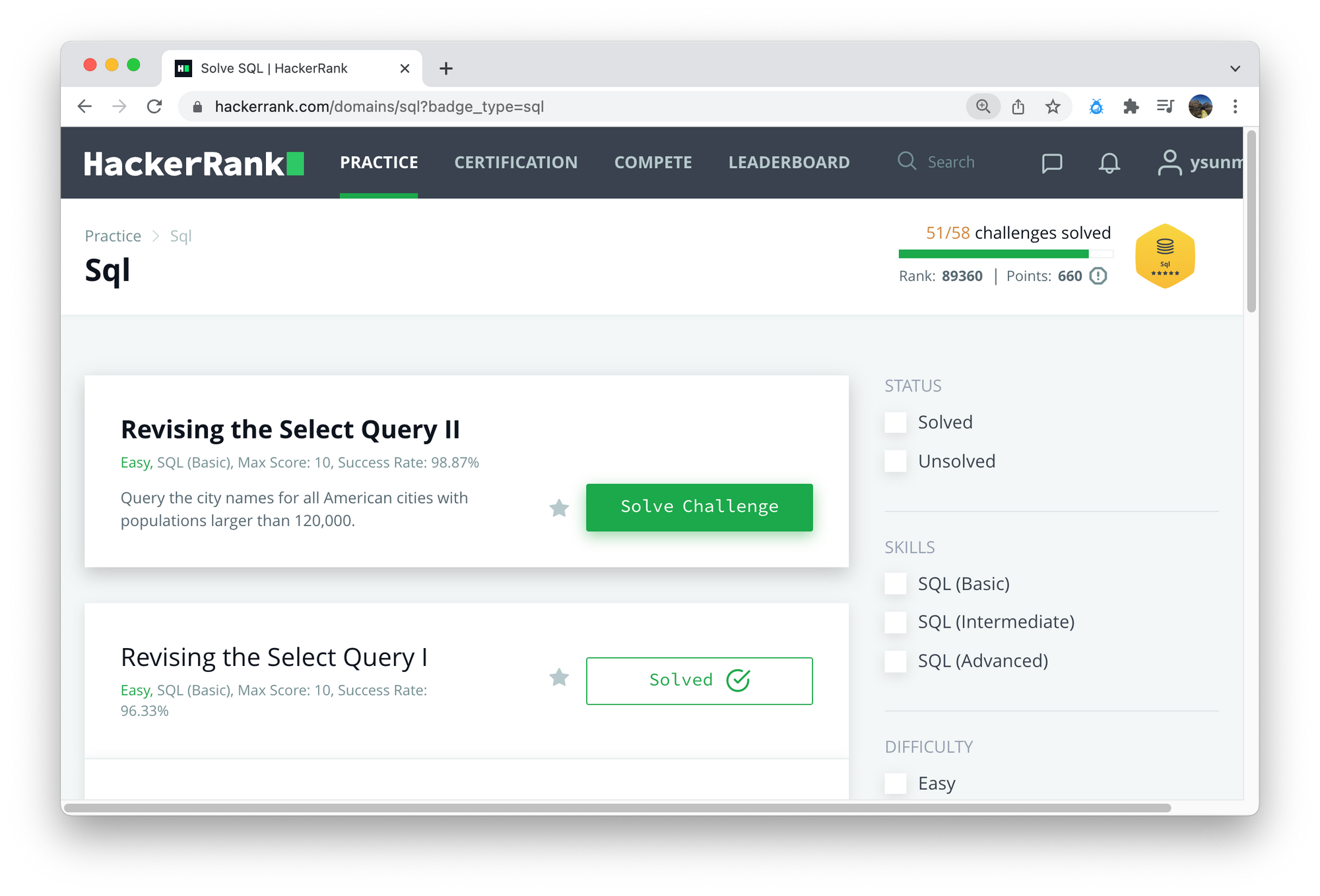 HackerRank 문제 목록